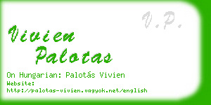 vivien palotas business card